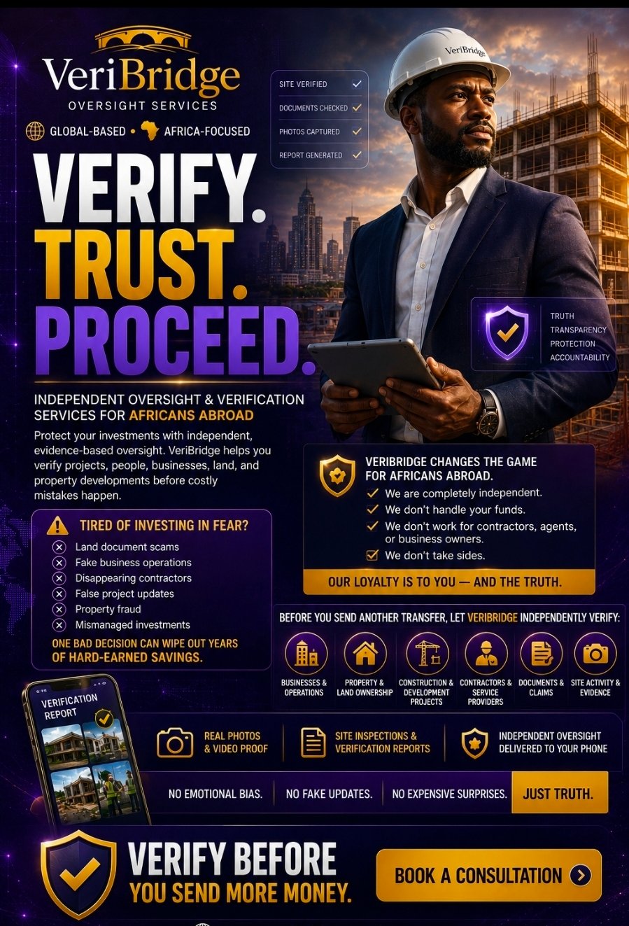 VeriBridge Oversight Services Ltd flier